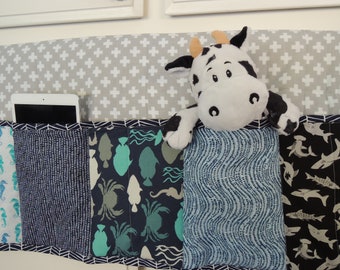 Bedside Caddy 2, Pocket Organizer Super Simple Pattern Tutorial, Pdf, Instant Download, Easy to Make