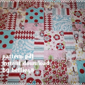 Magic 9 Block Quilt Pattern Tutorial, Kids, Baby pdf. image 1