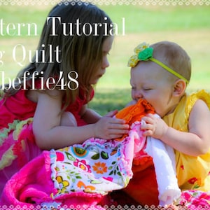 Easy to Make, Rag Quilt Tutorial, Easy Instructions with Photos, pdf Instant Download