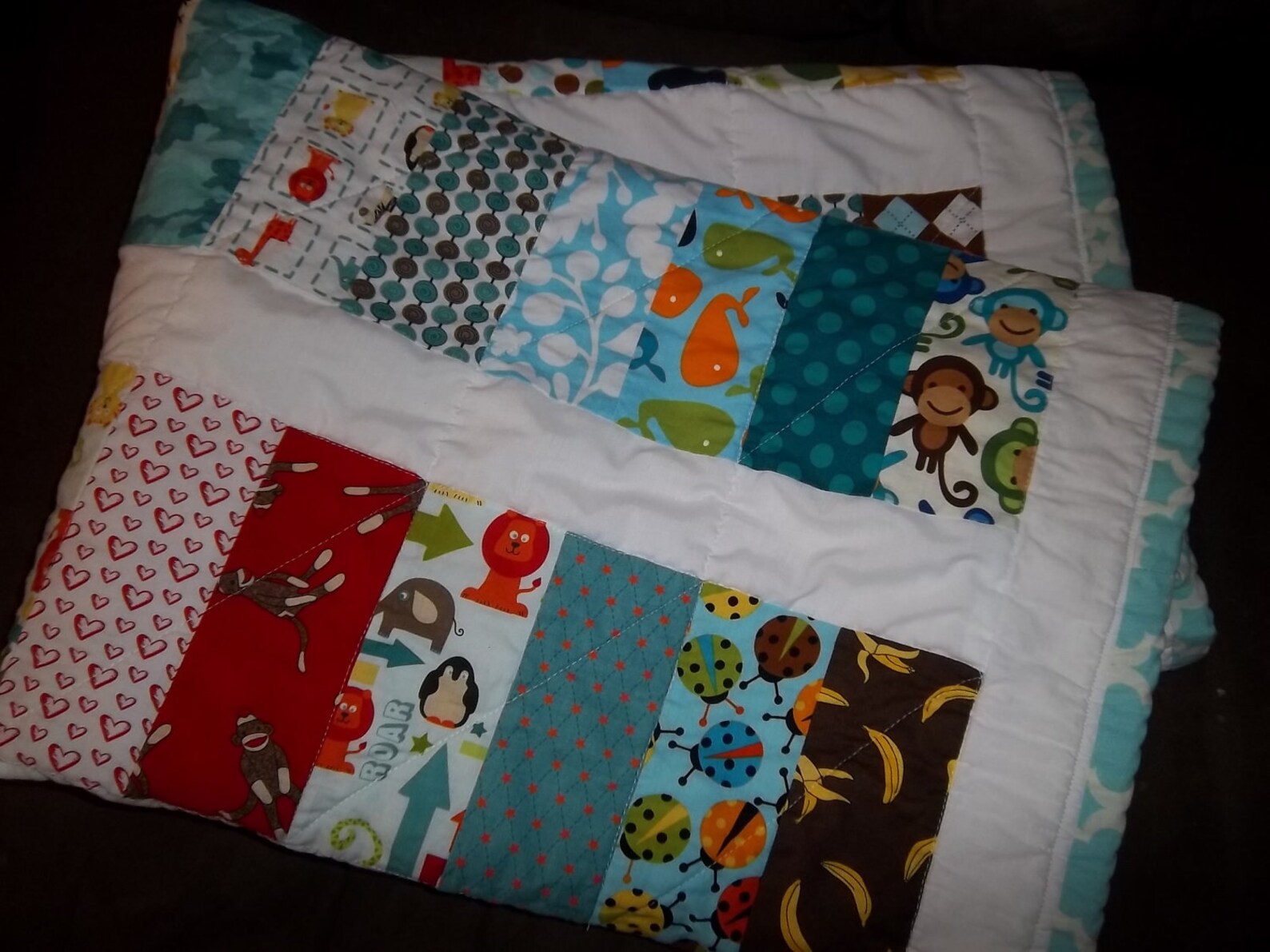 Scrappy Stacked Block Simple Quilt Pattern Tutorial W Photos, Pdf - Etsy
