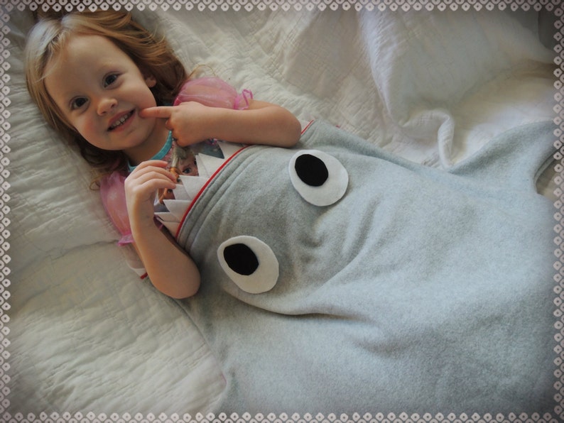 Shark Blanket Bag Pattern and Tutorial Super Simple to Make Etsy