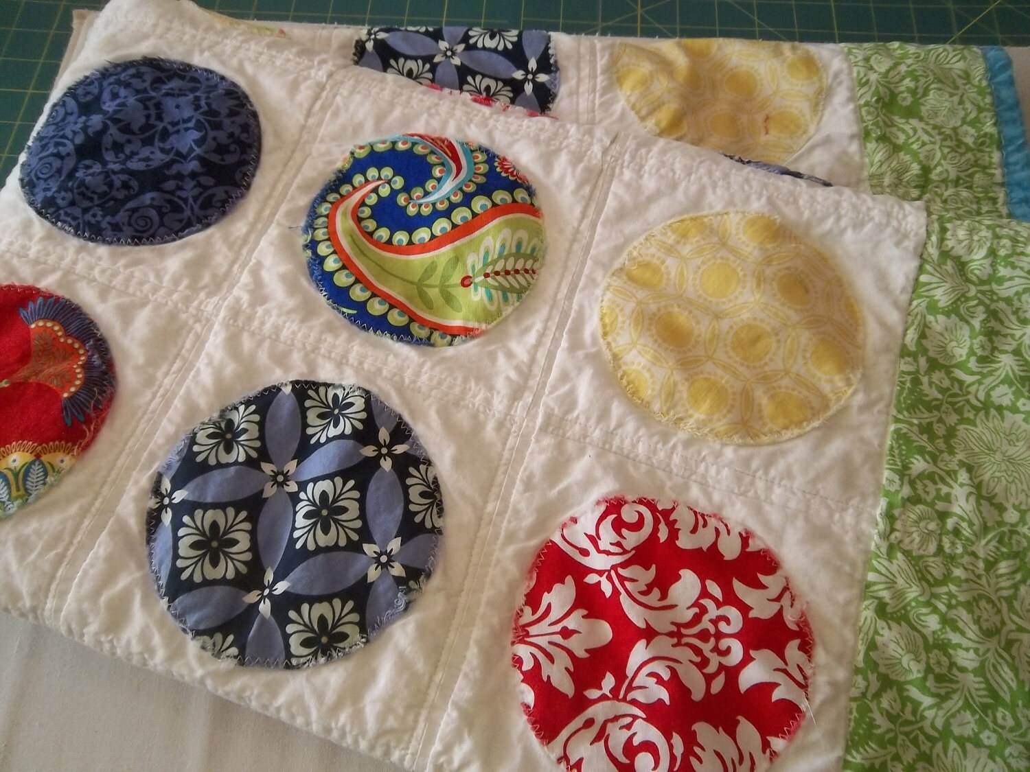 Circle Quilt Pattern Tutorial W Photos Pdf Etsy