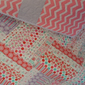 Super Simple Jelly Roll Lovey Dovey Baby Quilt Pattern Tutorial image 1