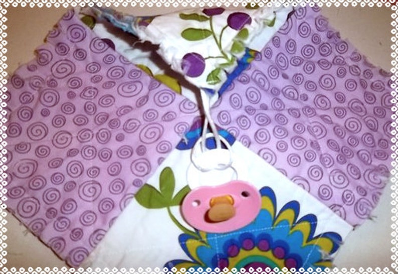 Binky Pacifier Holder Lovey Pattern Tutorial W Photos Etsy