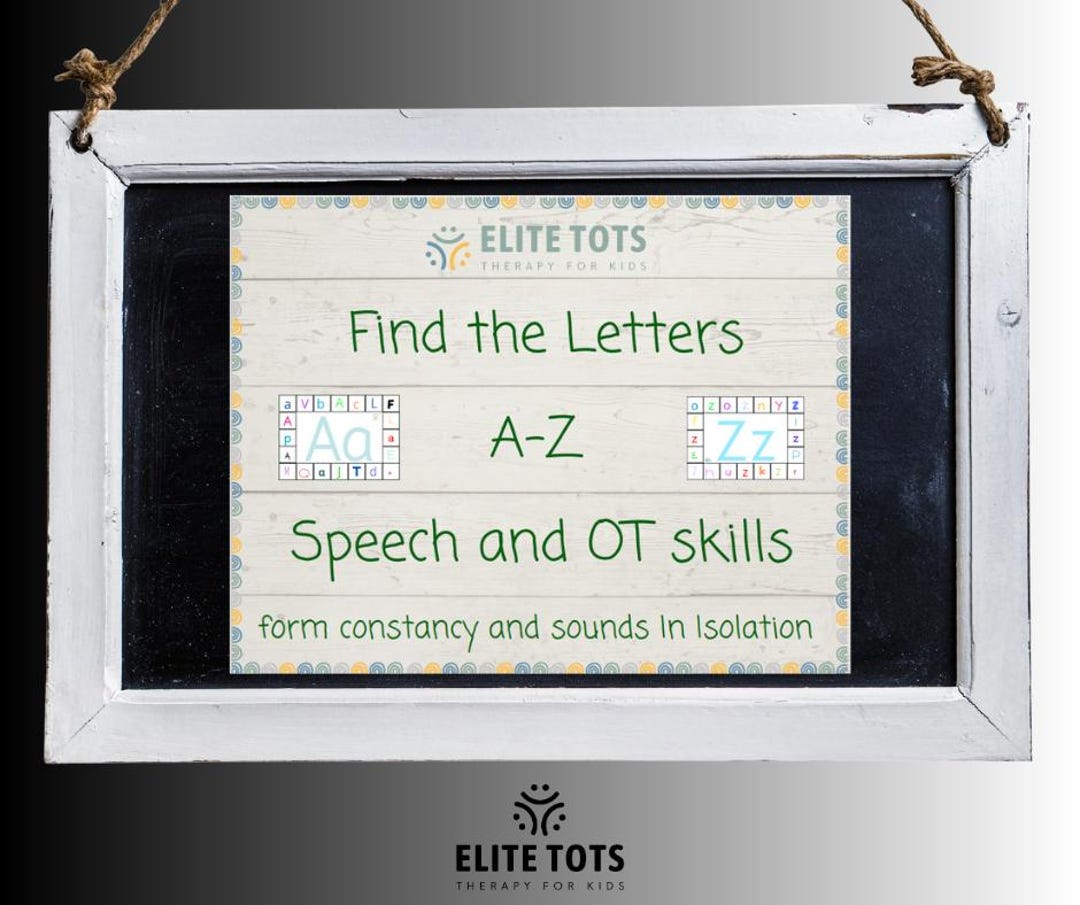Find the Letter Form Constancy - Etsy