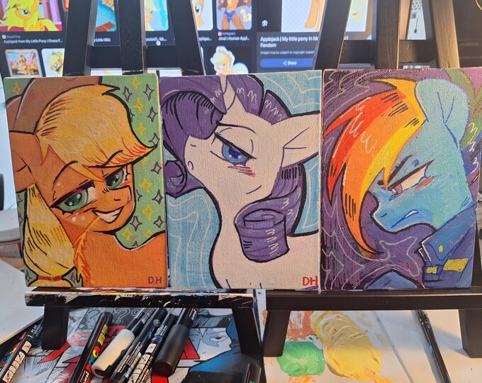 My Little Pony | Custom Handmade | Posca Painting | Rainbow Dash ...