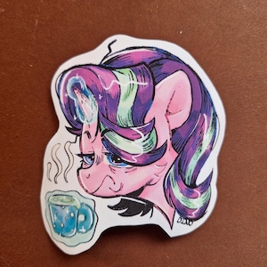 My Little Pony Vinyl Matte Sticker | Starlight Glimmer | Character Art | Cartoon Character | Furry