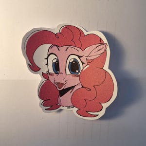 Adesivo de vinil fosco My Little Pony | Pinkie Pie | Arte de personagem | Personagem de desenho animado | Peludo