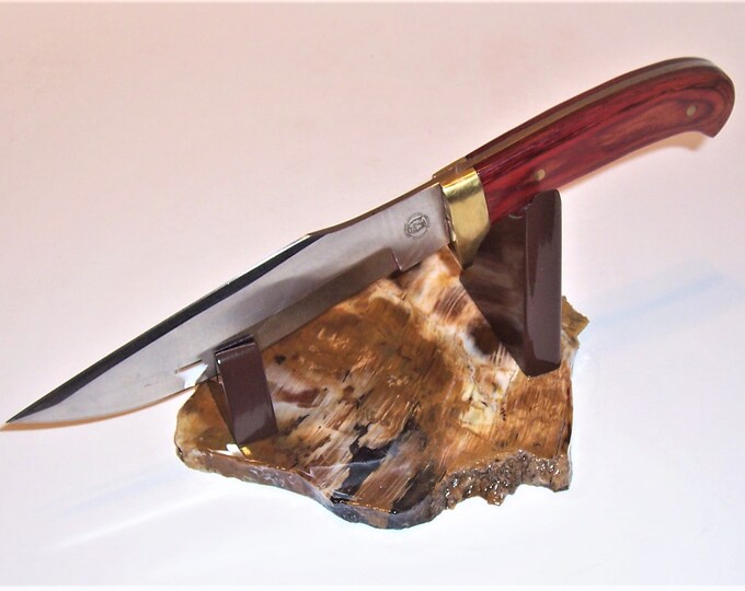 Large Fixed Blade Knife Display Stand Multishade Petrified Etsy
