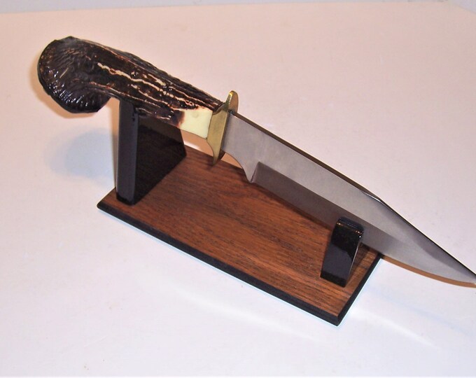 Large Fixed Blade Knife Display Stand Gloss Bold Etsy