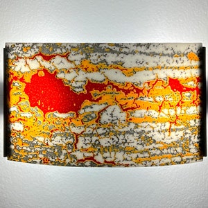 The N2A Wall Sconce Handmade Art Glass Fused Glass