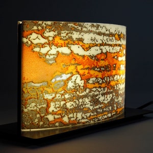 The N2A Table Lamp Kiln Formed Glass Handmade Lamp image 1