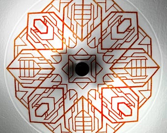The Deco 2 Ceiling Light, in Crimson