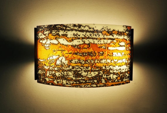 The N2a Wall Sconce Handmade Art Glass Fused Singapore - Artistic Glass Wall Sconces The N2a Wall Sconce Handmade Art Glass Fused Singapore - Artistic Glass Wall Sconces