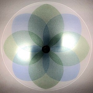 The Lotus Ceiling Light, Blue and Green image 2