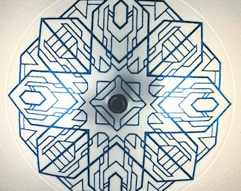 The Deco 2 Ceiling Light, in Aventurine Blue