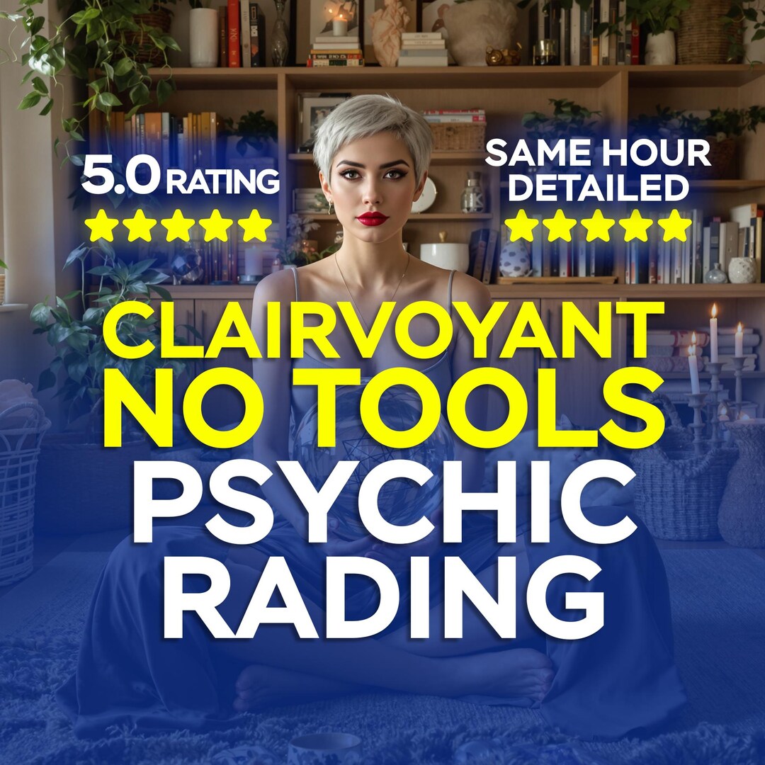 No Cards Clairvoyant Reading Psychic Reading 1h Telepathic Reading