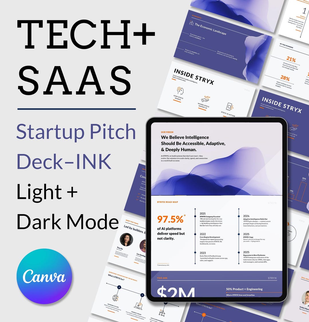 Investor Pitch Deck for Modern Tech Startups | "vilt" Template | Canva ...