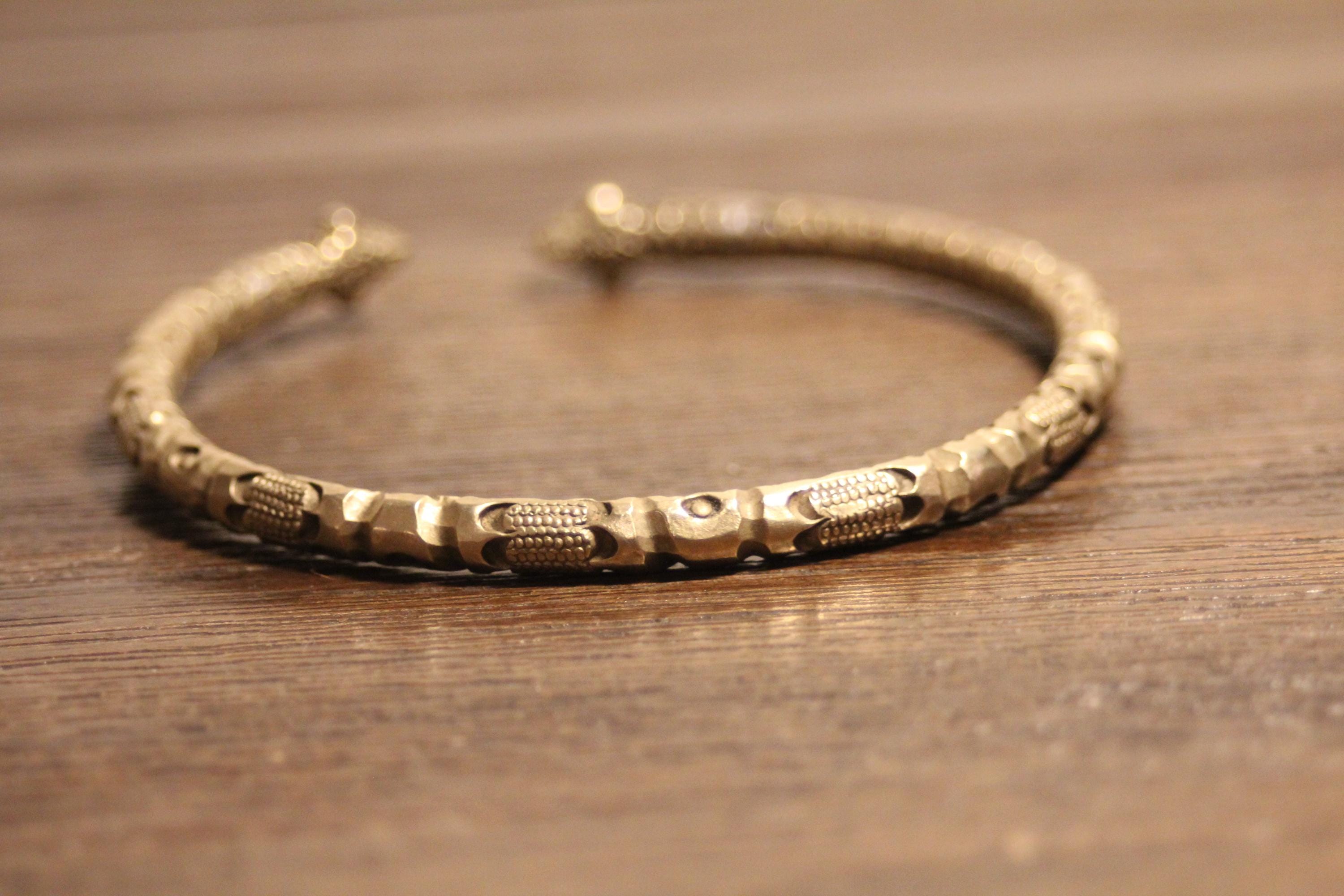 新品Hender Scheme Python Brass Bangle S Brass Bronze Snake Head Bangle Bracelet - Ethnic Vintage - Etsy
