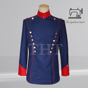 Napoleonic German Imperial Officer Tunic | Historical Military Coat | Reenactment Uniform | Handmade Wool Jacket | Custom Sizes