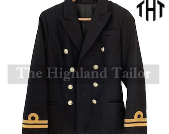 復刻版英国ナポレオン軍服｜メンズネイビーブルーウールコート｜歴史的