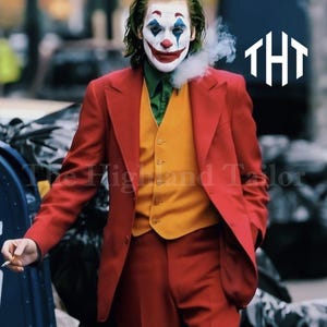 Joker 2 Arthur Fleck-kostym: Joaquin Phoenix Filmreplika Cosplay-kostym