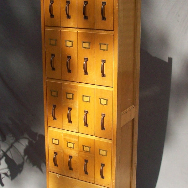 Vintage Apothecary Drugstore Wood Cabinet / 18 Drawers / Prescription Drugs Cabinet   RESERVED for Nathalie