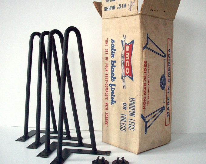 Vintage Hairpin Table Legs / EMCO / 12 / Open Box Etsy