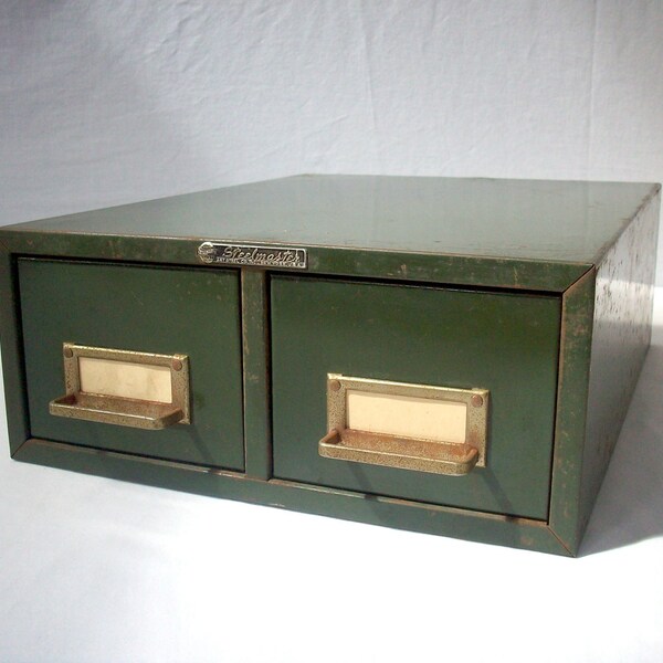 Vintage Metal Industrial File Drawers