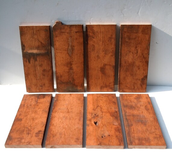 Vintage Oak Drawer Front Blanks And Brass Hardware Diy Etsy