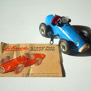Schuco Grand Prix Racer 1070 / Vintage Clockwork Toy Car / Collectible Mechanical Toy / Toy Race Car / Germany