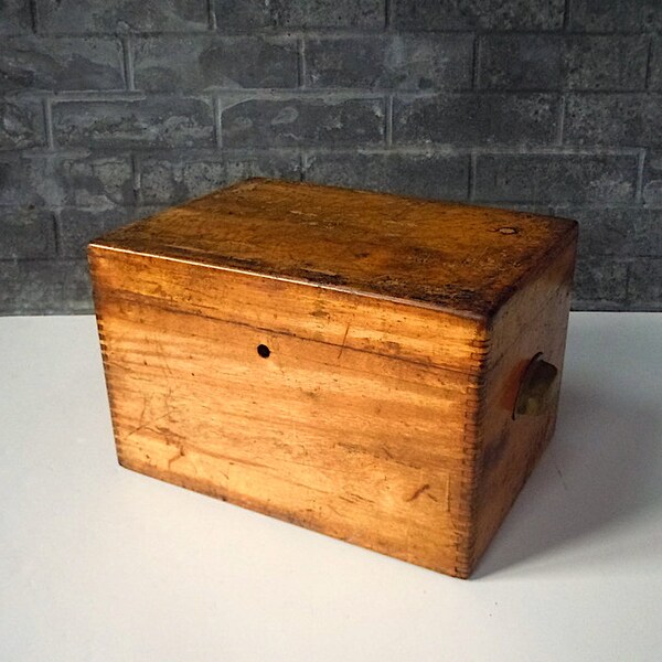 Antique Wood Box Etsy