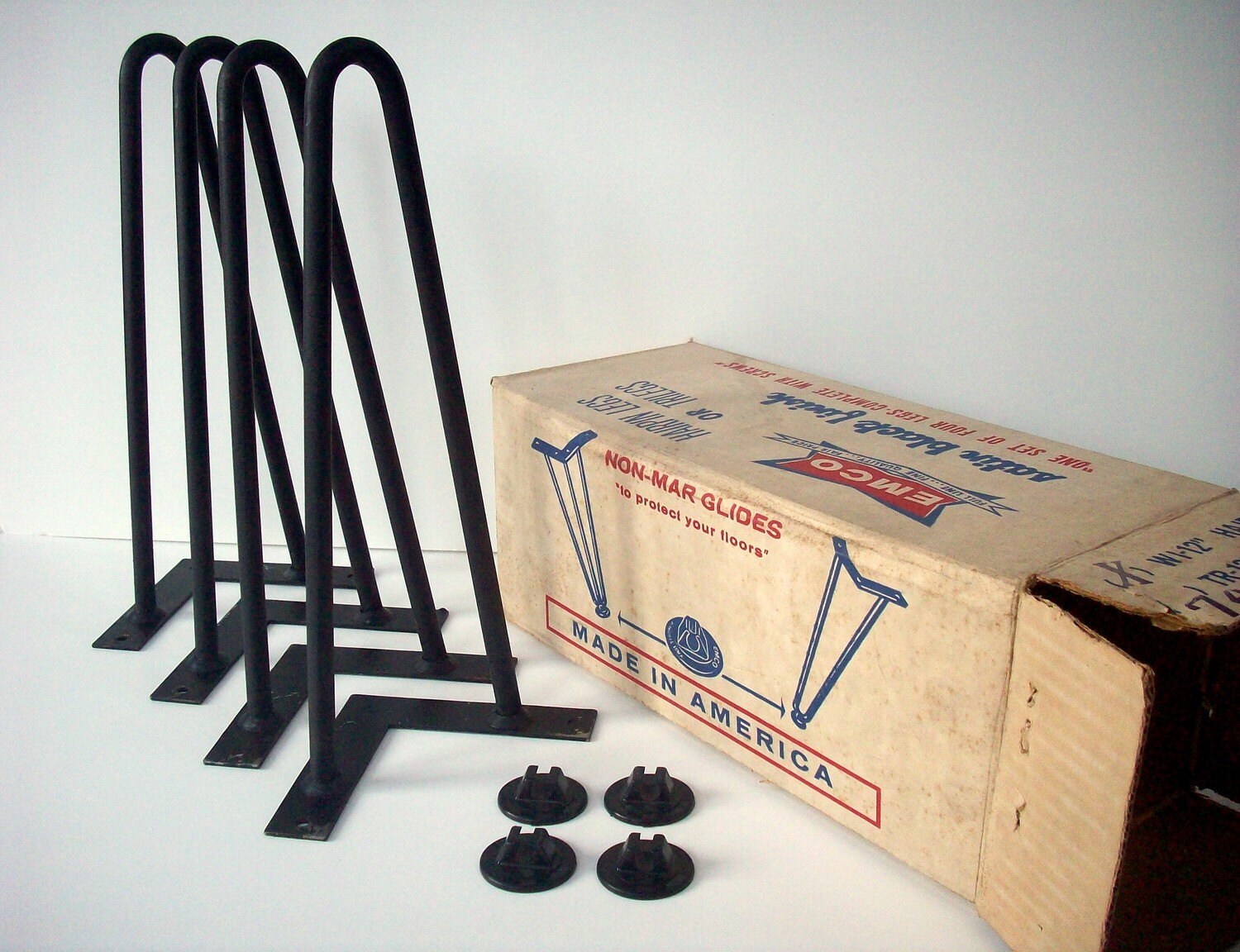 Vintage Hairpin Table Legs / EMCO / 12 / Open Box Etsy