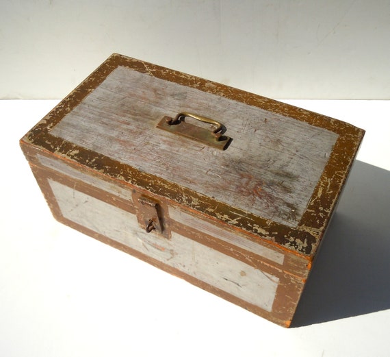 コレクション Vintage antique 1950' wood Box Handmade Rustic Wooden Box c.1950 | S16 Home