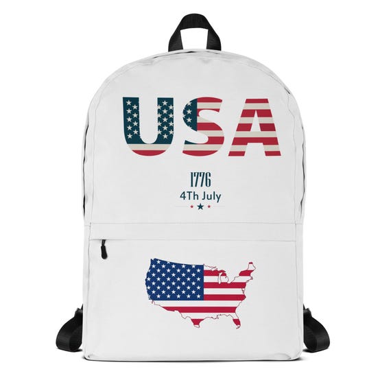 Patriotic Backpack perfect for 4th of July! Amazon.com: ALAZA 4th Of July American Flag Mini Backpack  main image 3