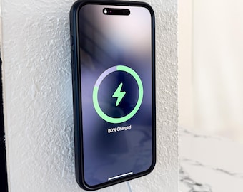 MagSafe Wireless Wall Charger 15W Fast Charging | USB-C Phone Charger Mount | Removable Wall-Mounted or Desk Use | iPhone Compatible