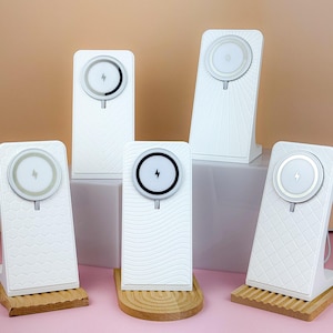 25W Wireless Enhanced Fast-Charging Stand | MagSafe Wireless Stand | High‑Power Minimalistic Charger | Modern Stand | iPhone Compatible