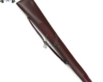 Handmade Leather Shotgun Case | Zip-Up Double Barrel Scabbard