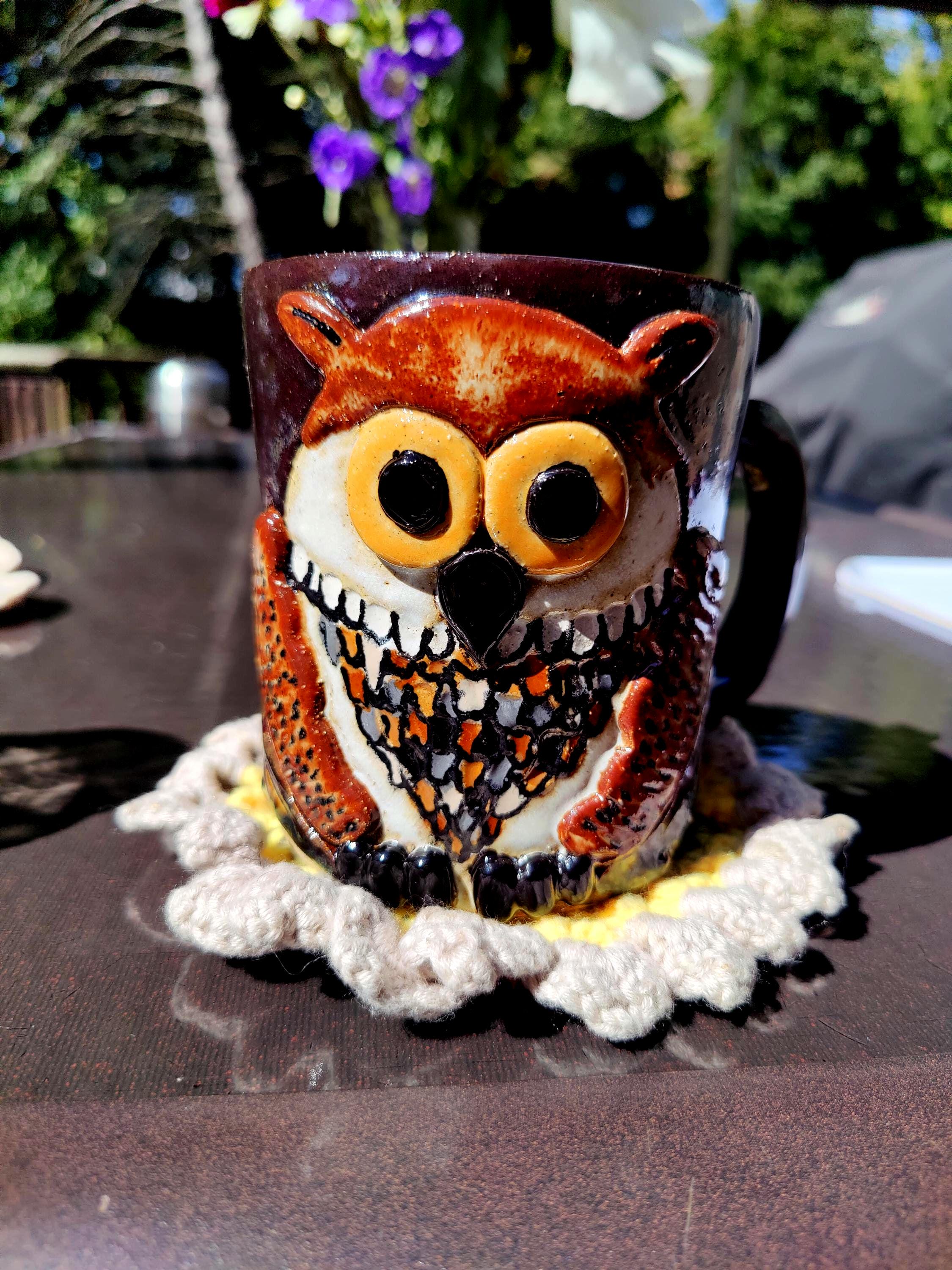 Handmade Ceramic Stoneware Owl Mug