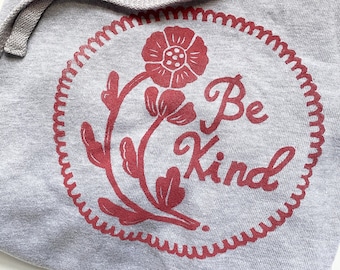 Be Kind Sweatshirt, Kindness Sweatshirt, Kind Pullover for Women, Unisex Sweatshirt, Womens Kindness Sweatshirt, Floral Sweatshirt, Pink