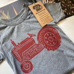 Red Tractor Shirt for Toddler, Baby Shirt for Boys, Red Tractor Birthday, Barnyard First Birthday Outfit, Farm Birthday Shirt, Fall Birthday