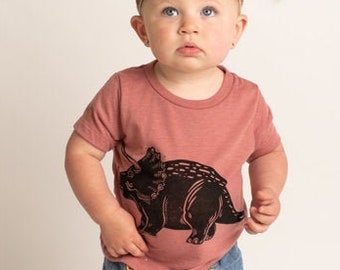 Girls Dinosaur Shirt, Girls Triceratops T-Shirt, Pink Dinosaur Shirt, Toddler Girls Dinosaur T-Shirt, Girls Dinosaur T-Shirt,Pink Dino Tee