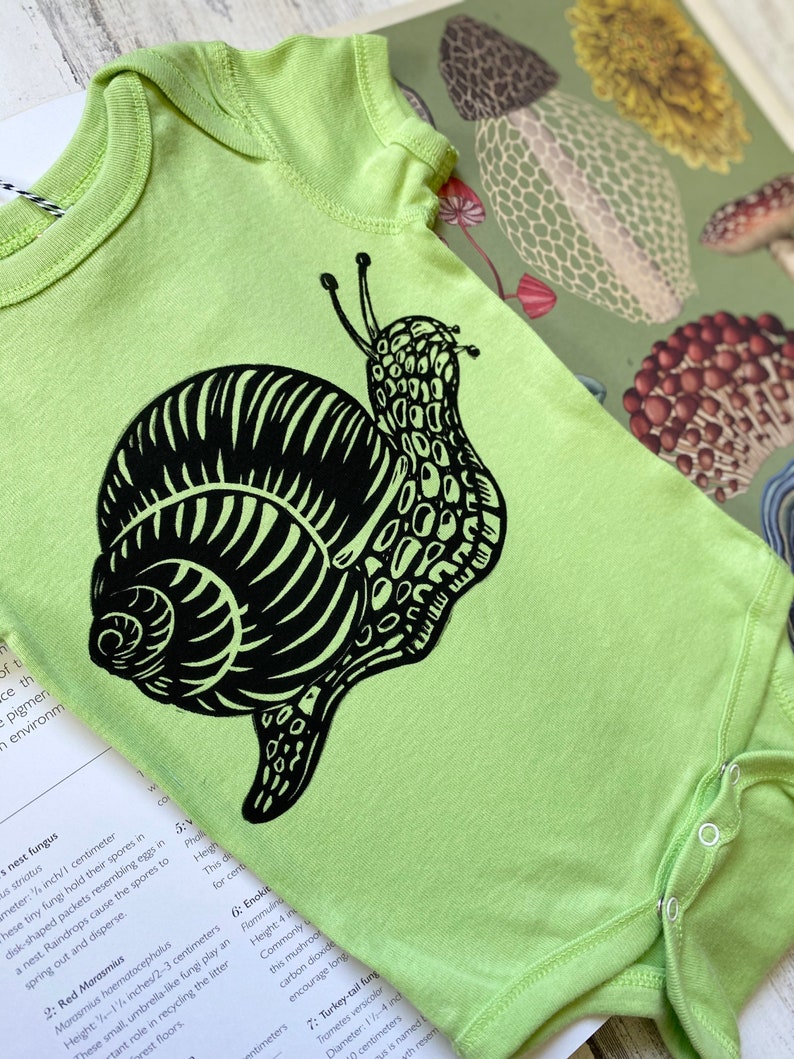 Baby Snail Bodysuit Baby Snail Print Clothes Purple Snail Etsy