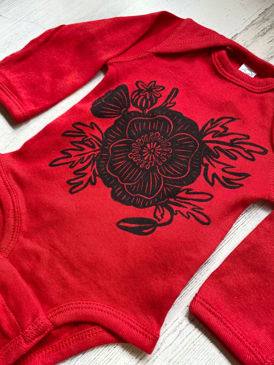 Poppy Baby Bodysuit Poppy Baby Clothes Baby Floral Shirt Etsy