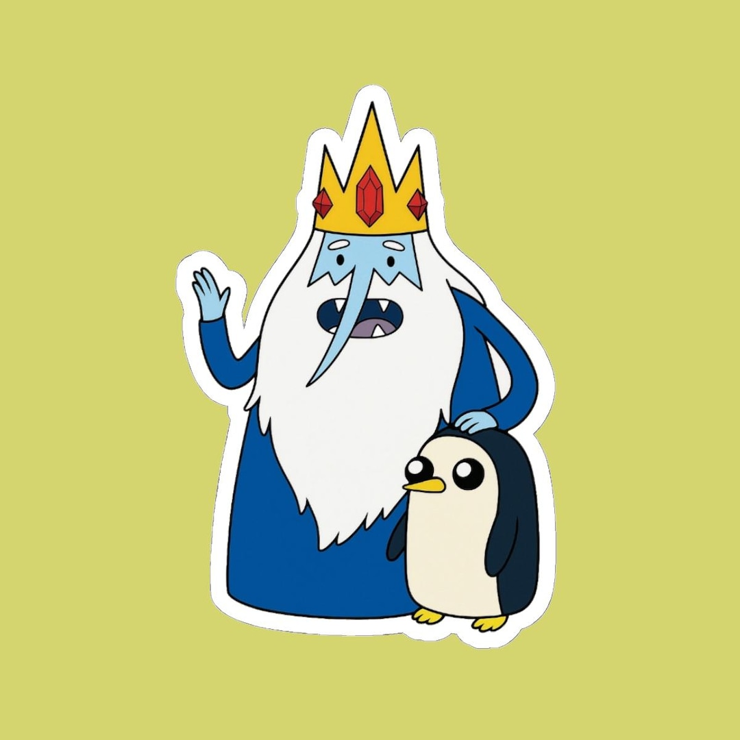 Ice King & Gunter Sticker: Adventure Time Fan Art, Laptop Decal - Etsy