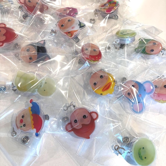 Kawaii Handmade Resin Sonny Angel Baby Smiski Trinket Badge Reel