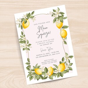 Main Squeeze Bridal Shower Invitation