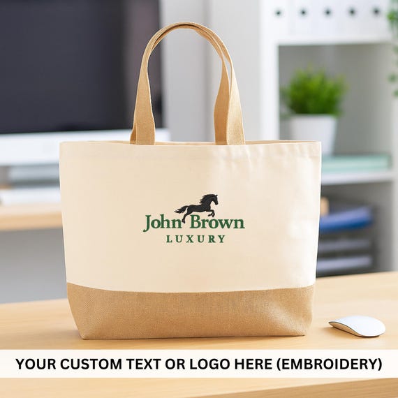 カスタム刺繍トートバッグ - ロゴやテキストを追加 | 大容量18L＆29Lの