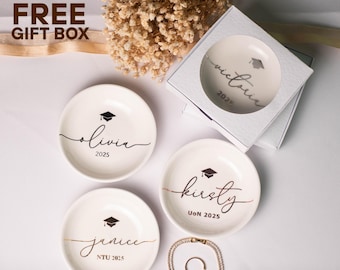 Personalized Graduation Jewelry Dish: Class of 2026 Keepsake