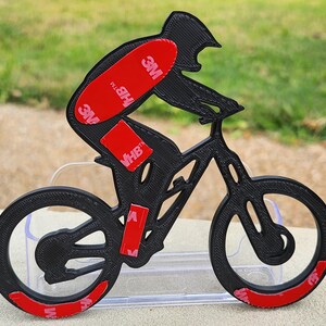 3D Mountain Bike Emblem for cars, Pony Tail Option Now available!! zdjęcie 10